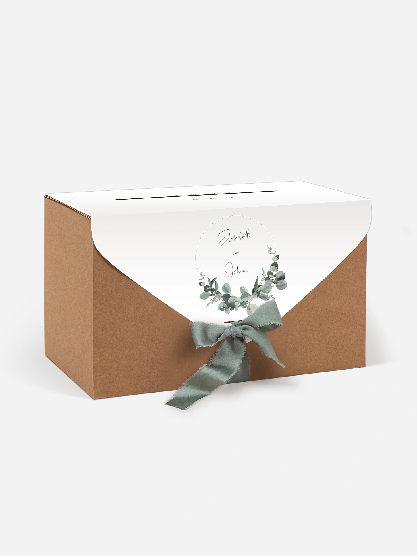 Kartenbox Hochzeit Eucalyptus Love