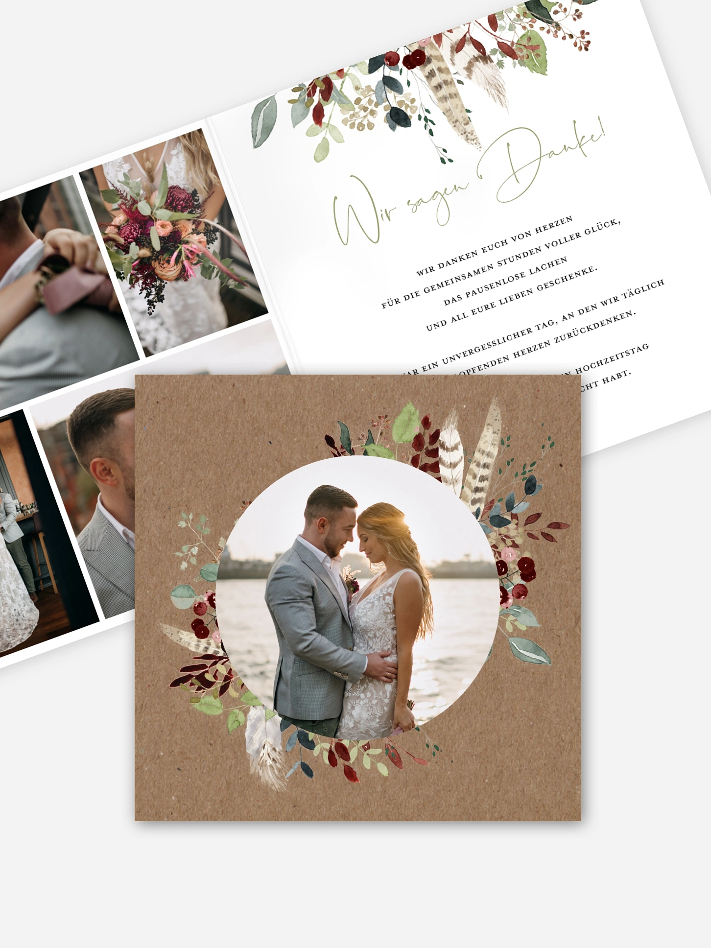 Dankeskarte Hochzeit Lovely Tree
