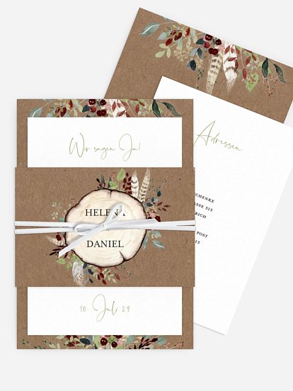 Hochzeitseinladung Lovely Tree