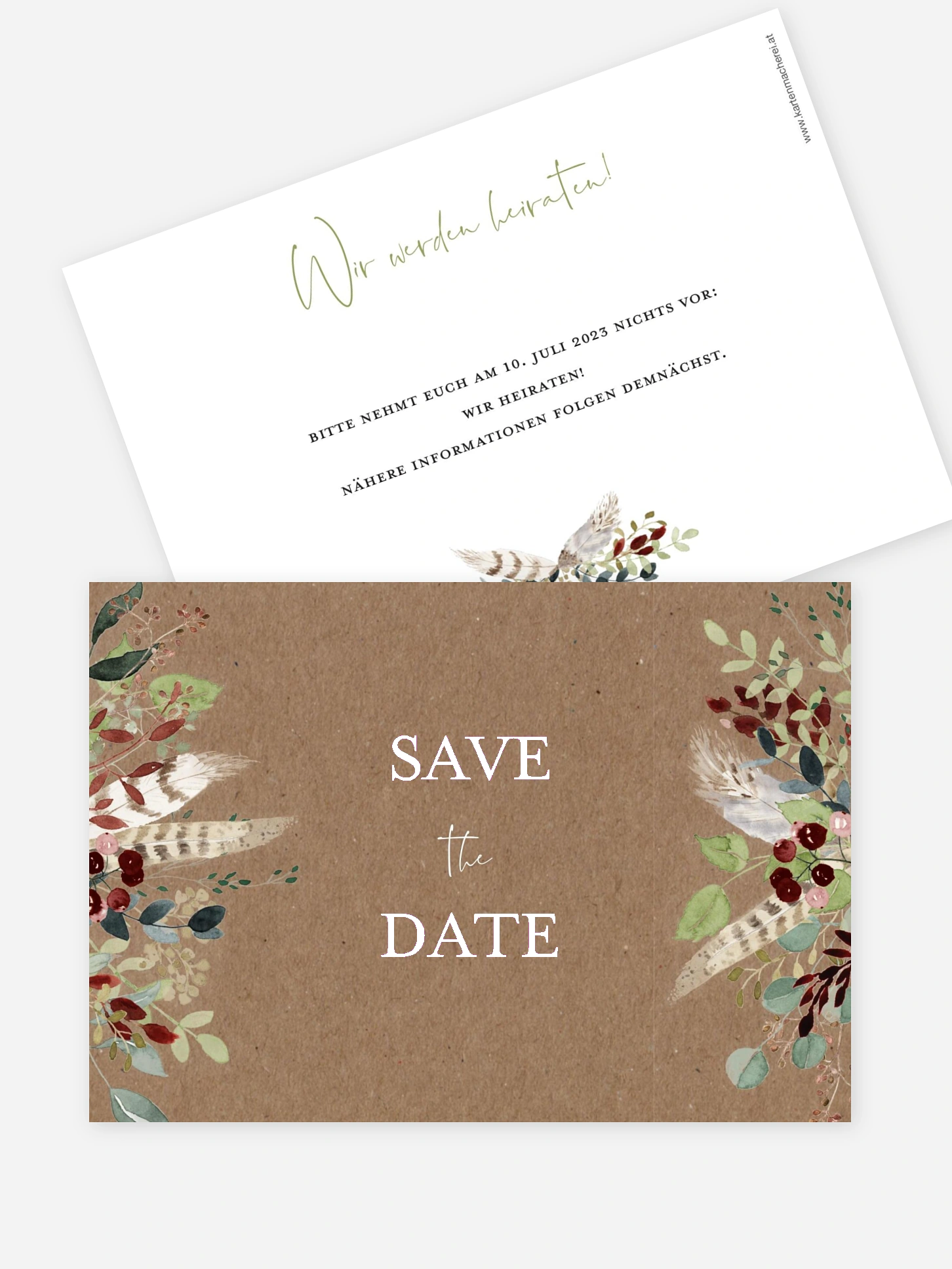 Save-the-Date Karte Lovely Tree