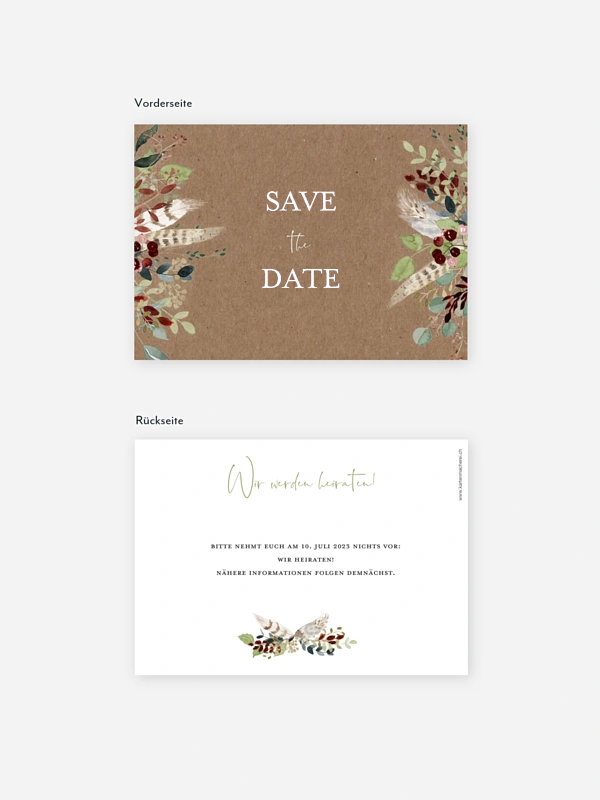 Save-the-Date Karte Lovely Tree