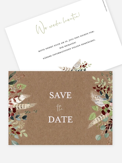 Save-the-Date Karte Lovely Tree