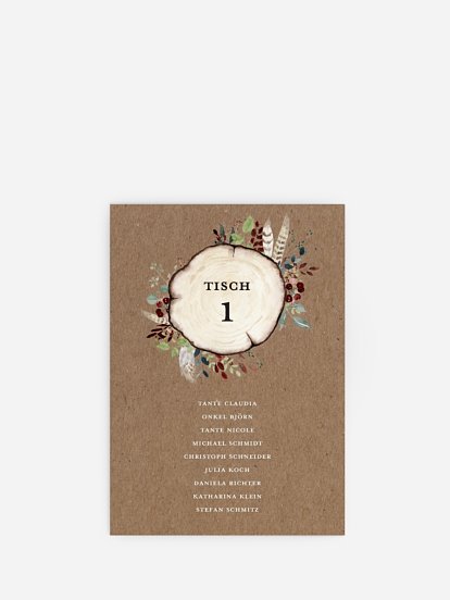 Sitzplan Kreativ Lovely Tree