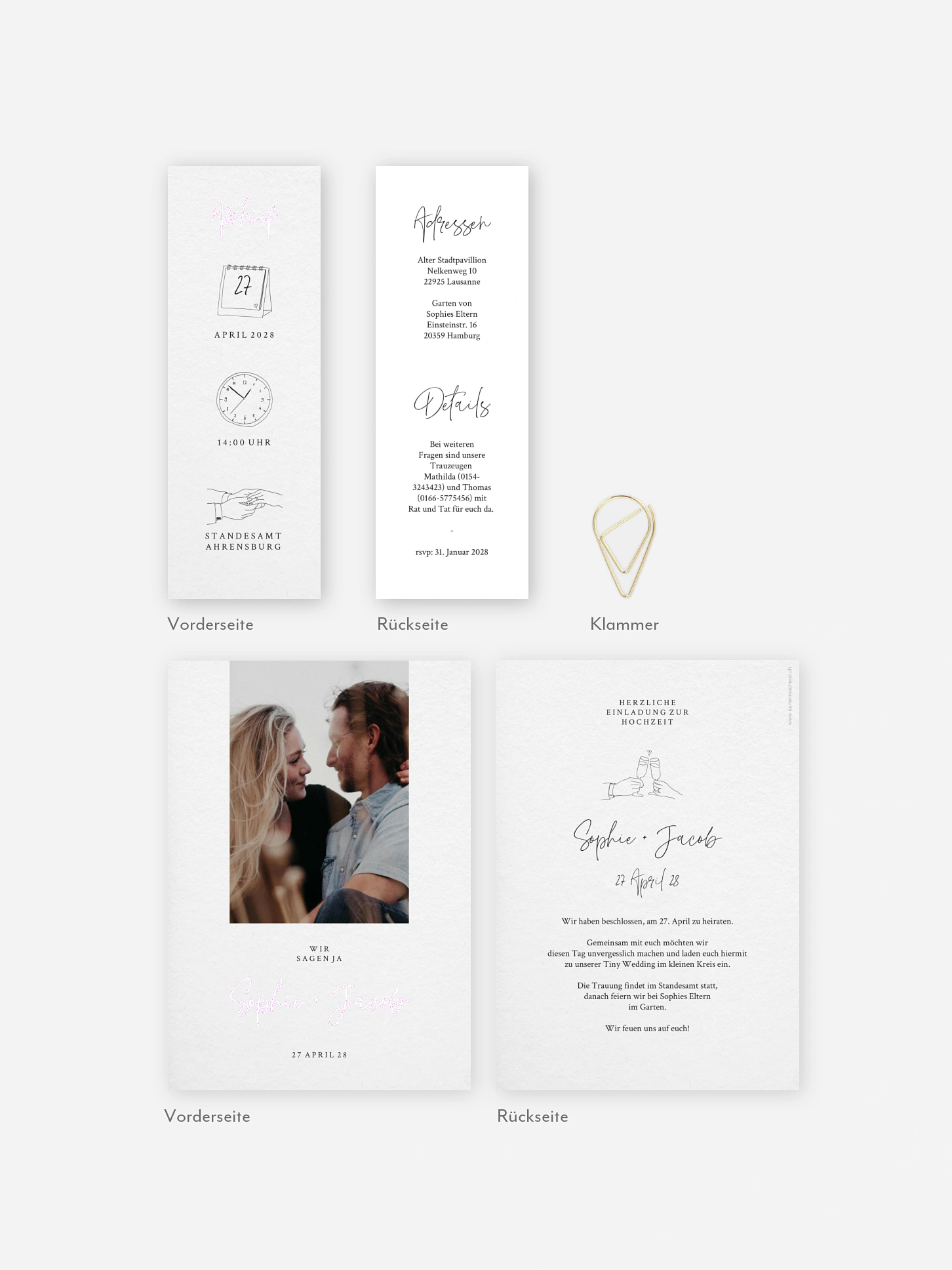 Hochzeitseinladung Iconic Love