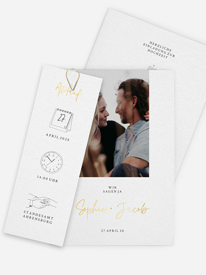 Hochzeitseinladung Iconic Love