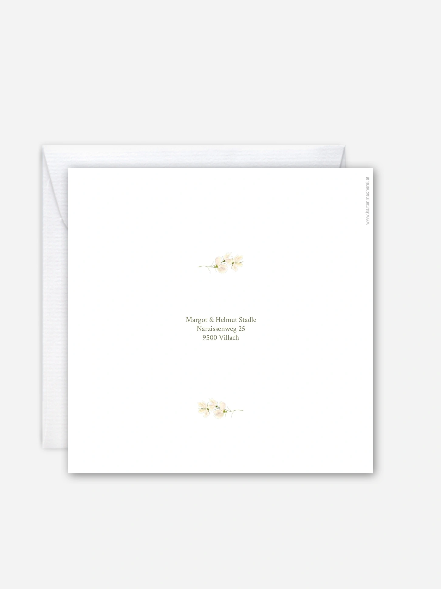Einladung zur Goldenen Hochzeit Floral Charm