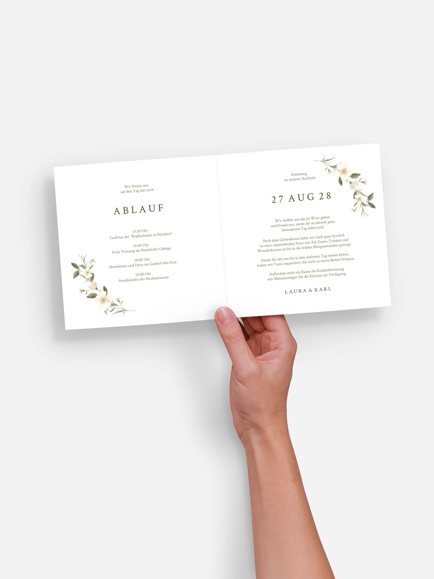Hochzeitseinladung Floral Charm