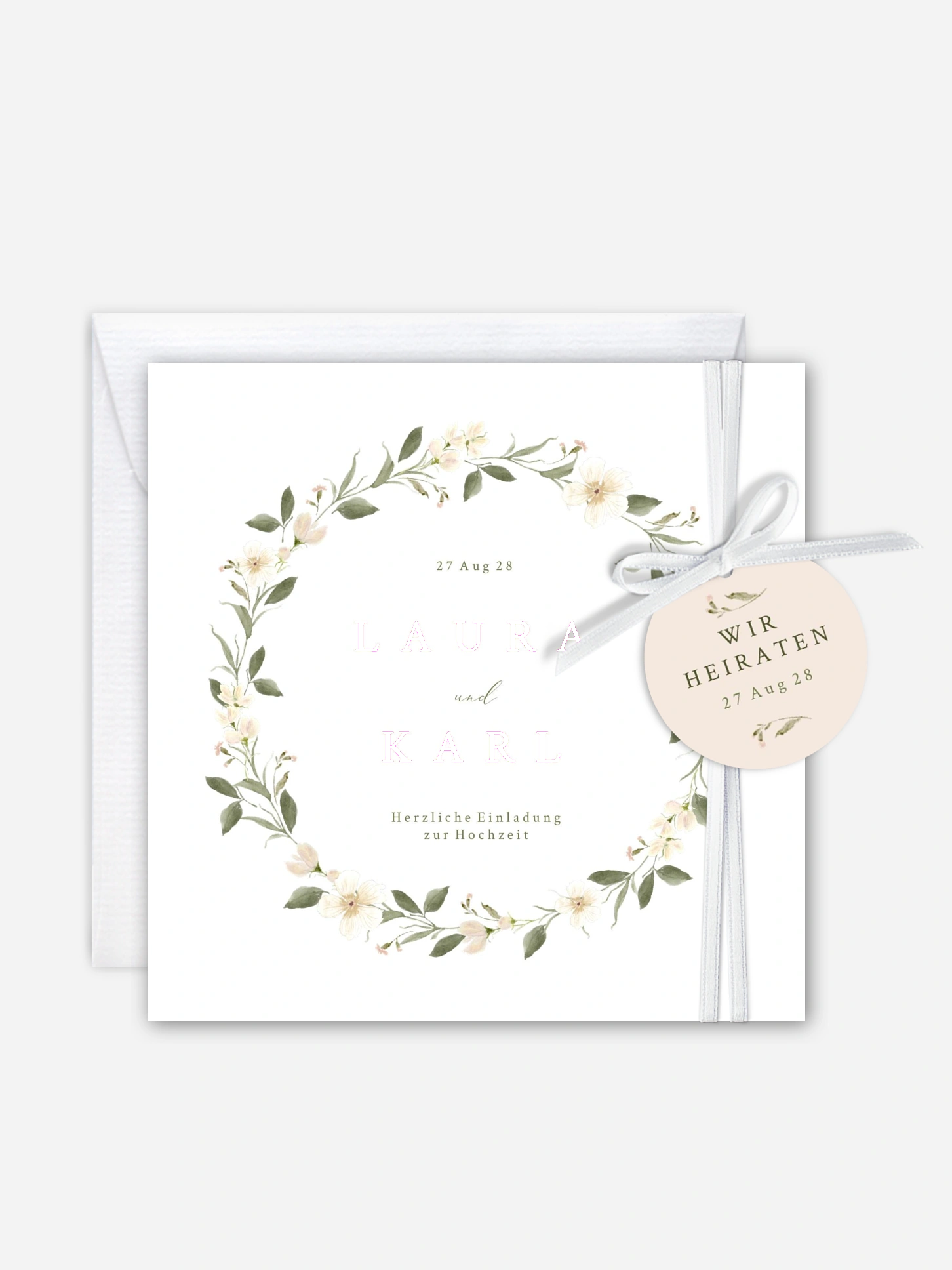 Hochzeitseinladung Floral Charm