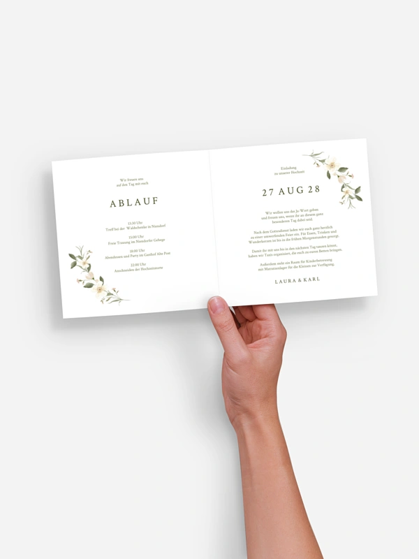 Hochzeitseinladung Floral Charm