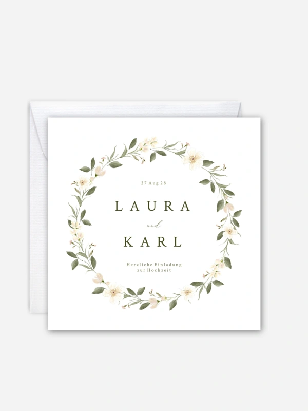 Hochzeitseinladung Floral Charm