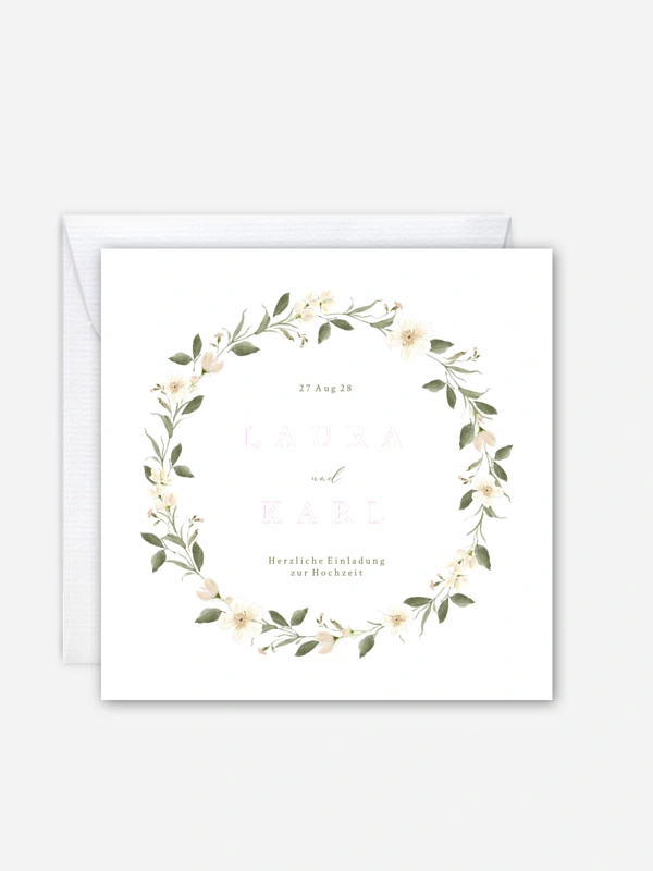 Hochzeitseinladung Floral Charm
