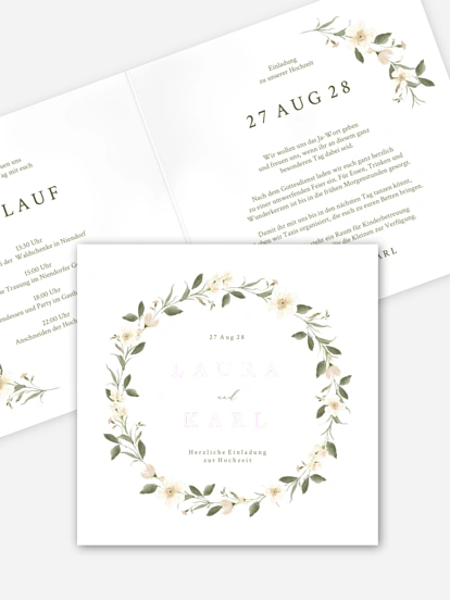 Hochzeitseinladung Floral Charm