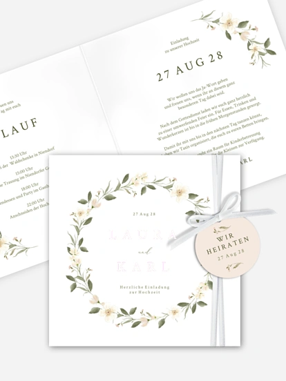 Hochzeitseinladung Floral Charm