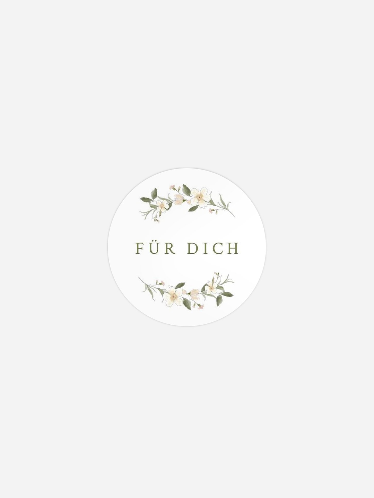 Geschenkaufkleber Hochzeit Floral Charm
