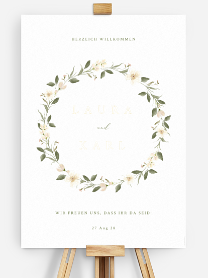 Willkommensschild Floral Charm