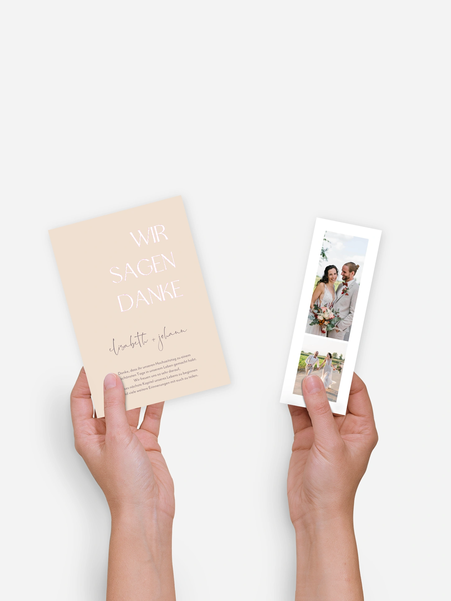 Dankeskarte Hochzeit Simple Match