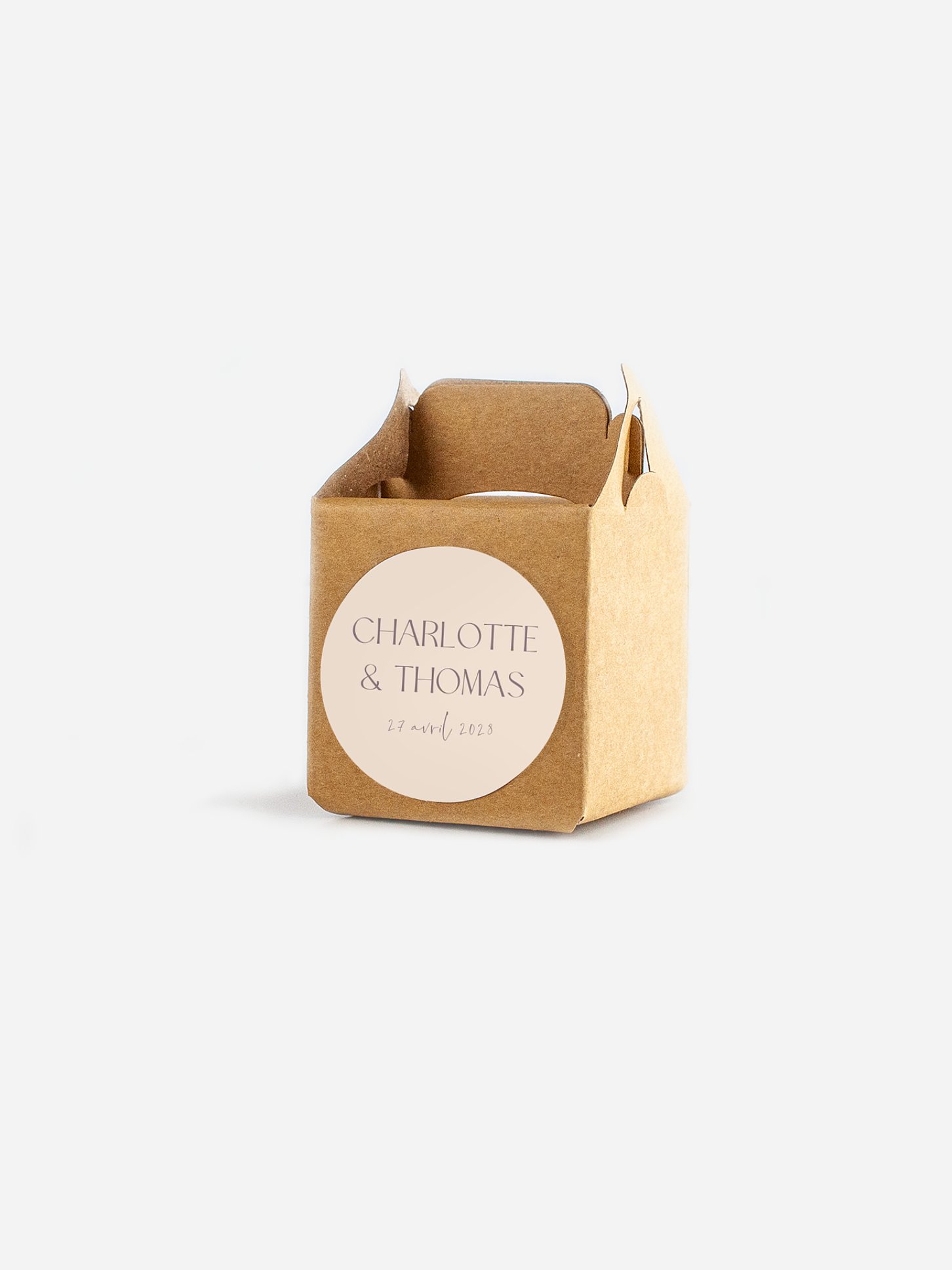 Étiquette cadeau mariage Simple Match