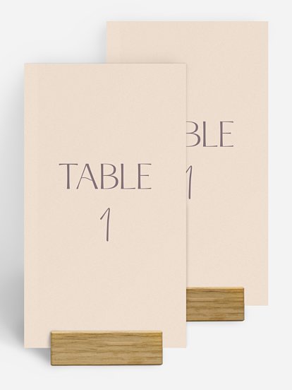 Numéro de table mariage Simple Match