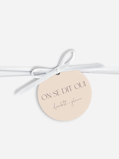 Étiquette avec ruban Simple Match