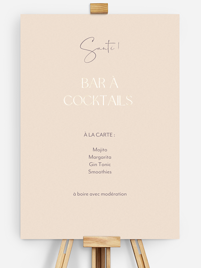 Affiche cocktail Simple Match