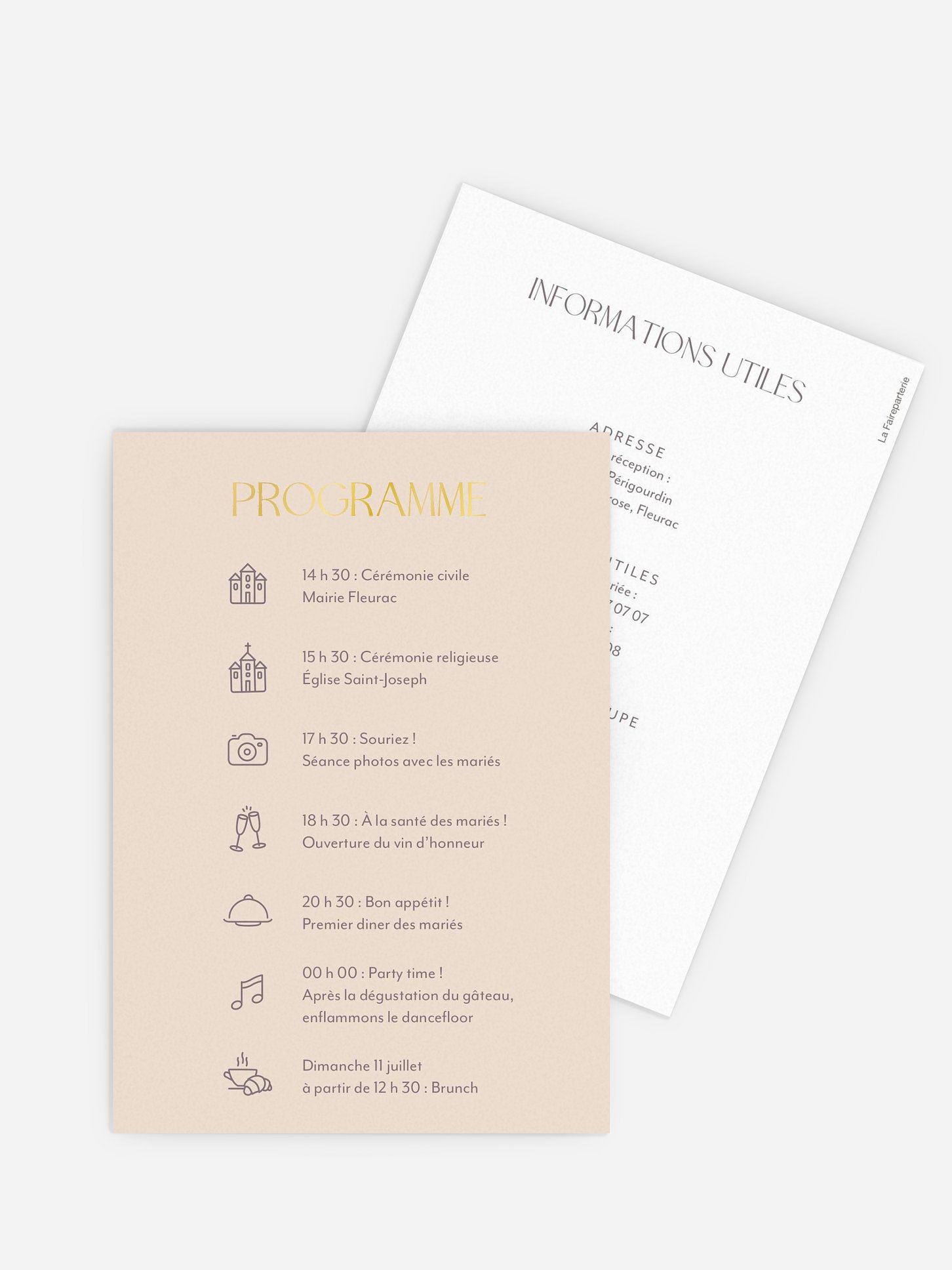 Programme mariage Simple Match