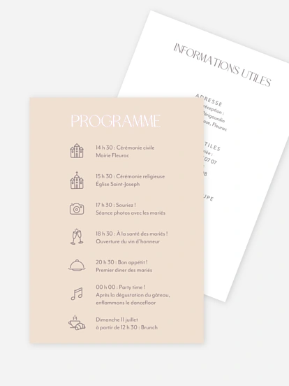 Programme mariage Simple Match