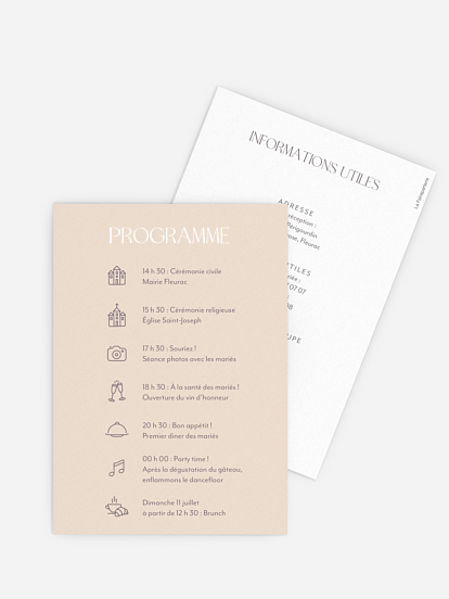 Programme mariage Simple Match