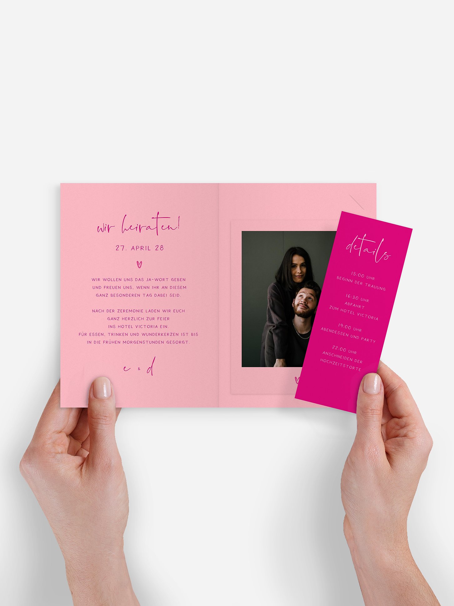 Hochzeitseinladung Zarte Harmonie