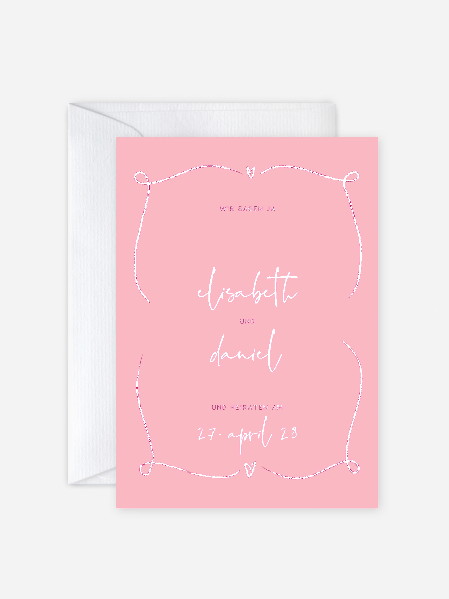 Hochzeitseinladung Zarte Harmonie