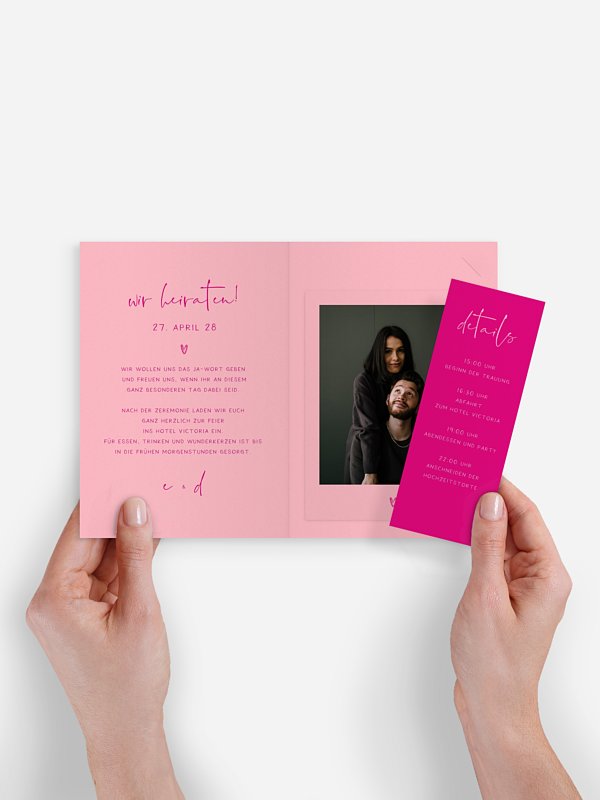 Hochzeitseinladung Zarte Harmonie