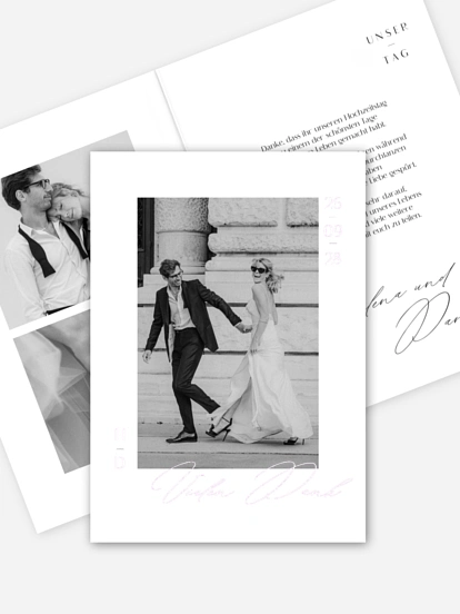 Dankeskarte Hochzeit Unvergesslich