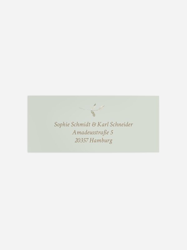 Absenderaufkleber Hochzeit Love in Bloom