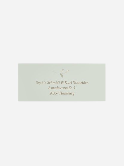 Absenderaufkleber Hochzeit Love in Bloom