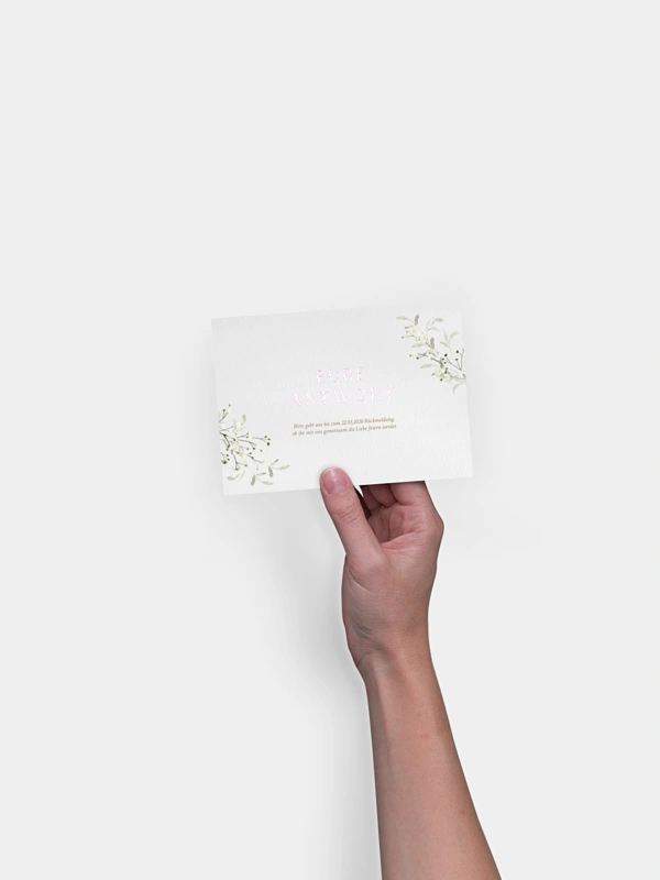 Antwortkarte Hochzeit Love in Bloom