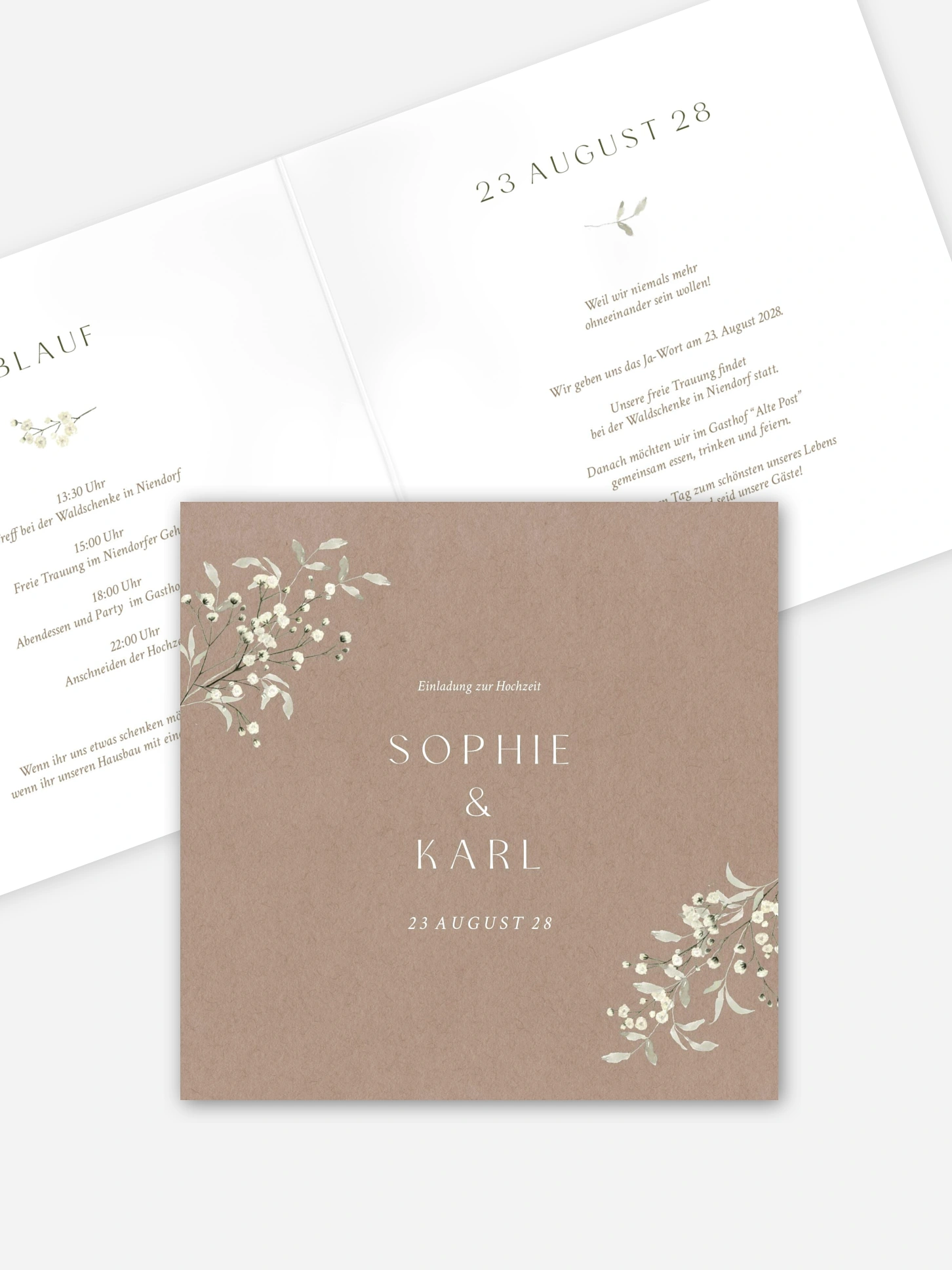 Hochzeitseinladung Love in Bloom