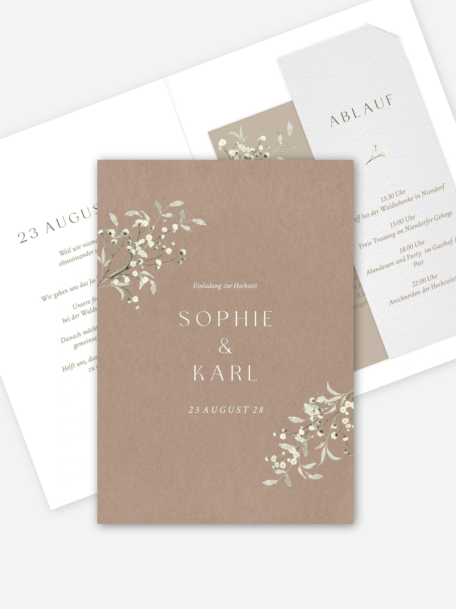 Hochzeitseinladung Love in Bloom