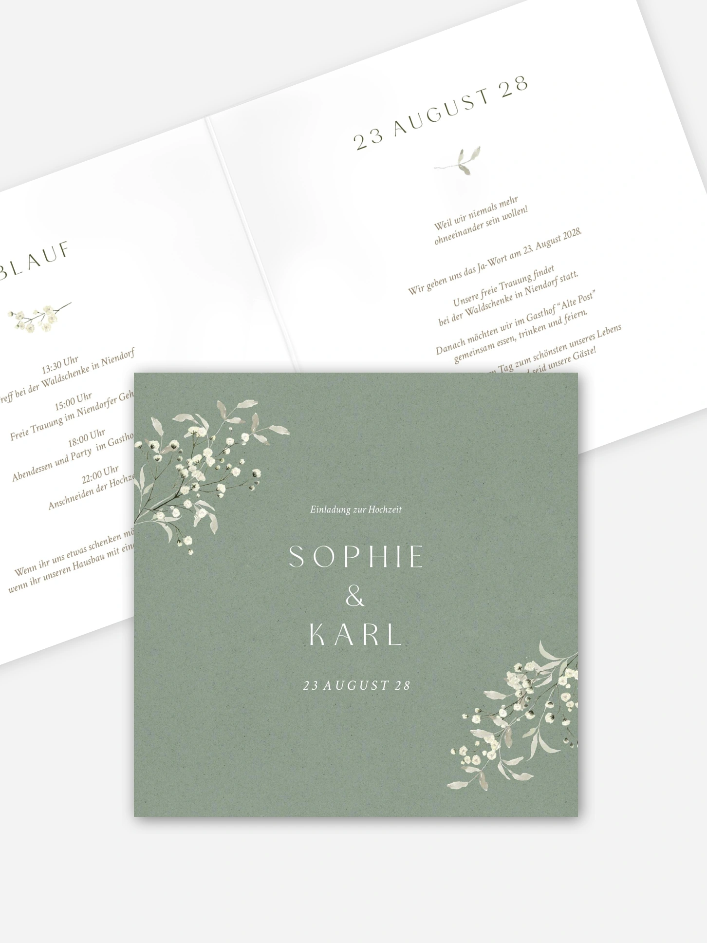 Hochzeitseinladung Love in Bloom