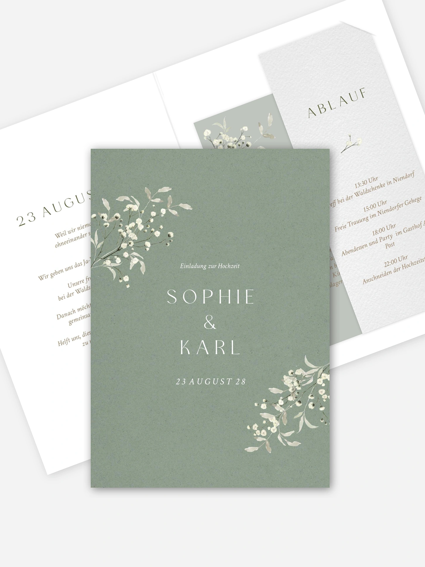 Hochzeitseinladung Love in Bloom