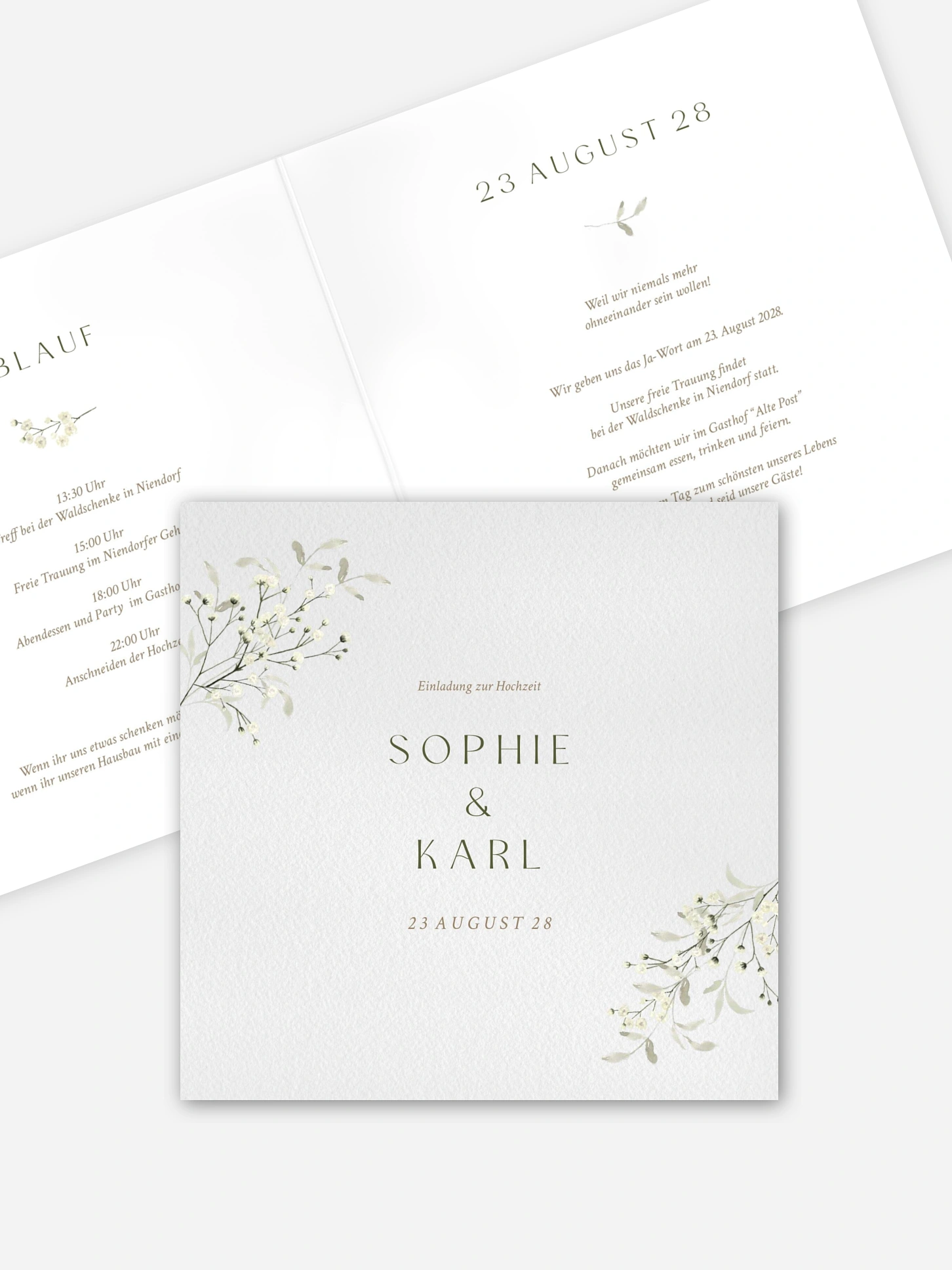 Hochzeitseinladung Love in Bloom
