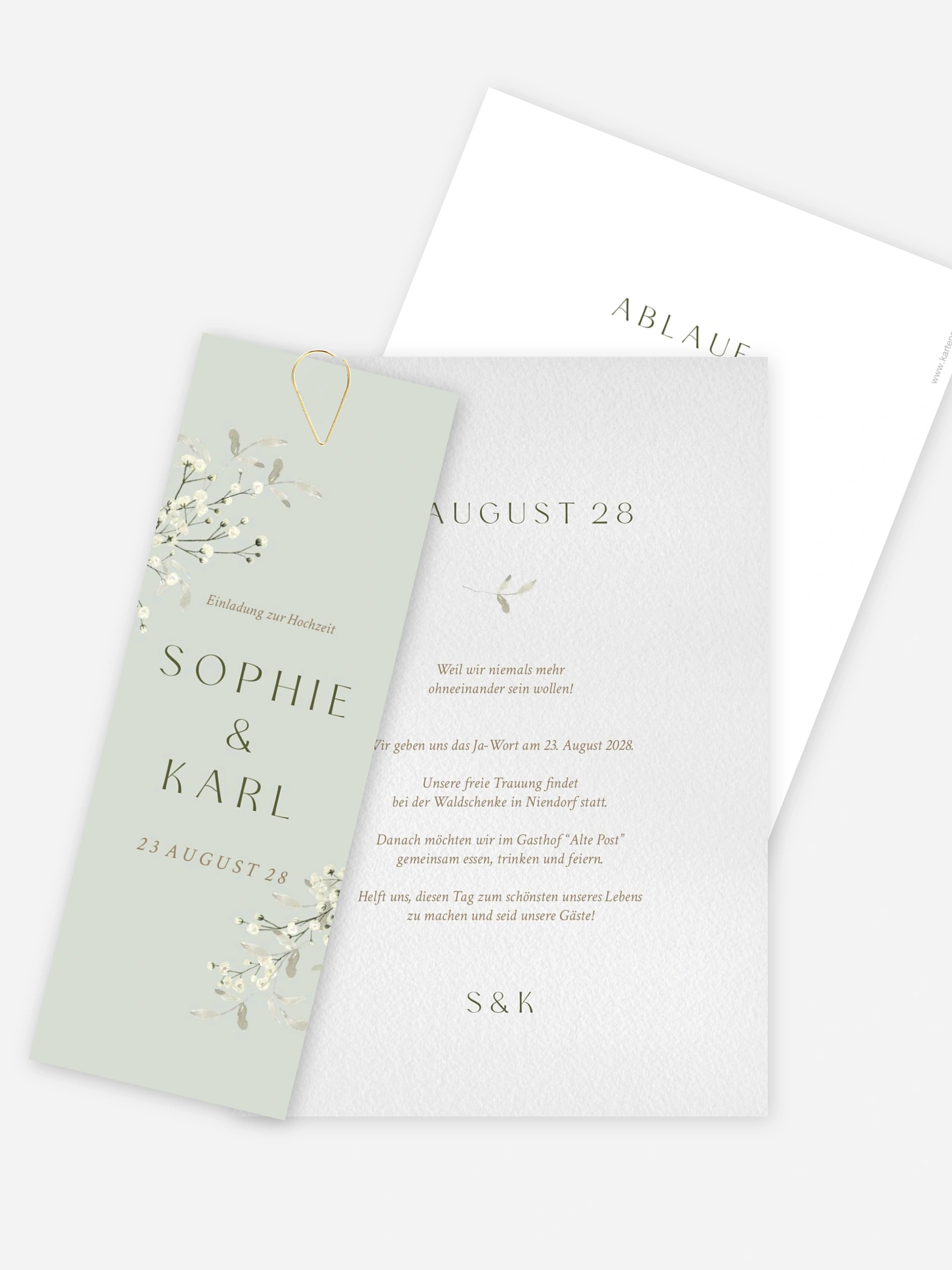 Hochzeitseinladung Love in Bloom