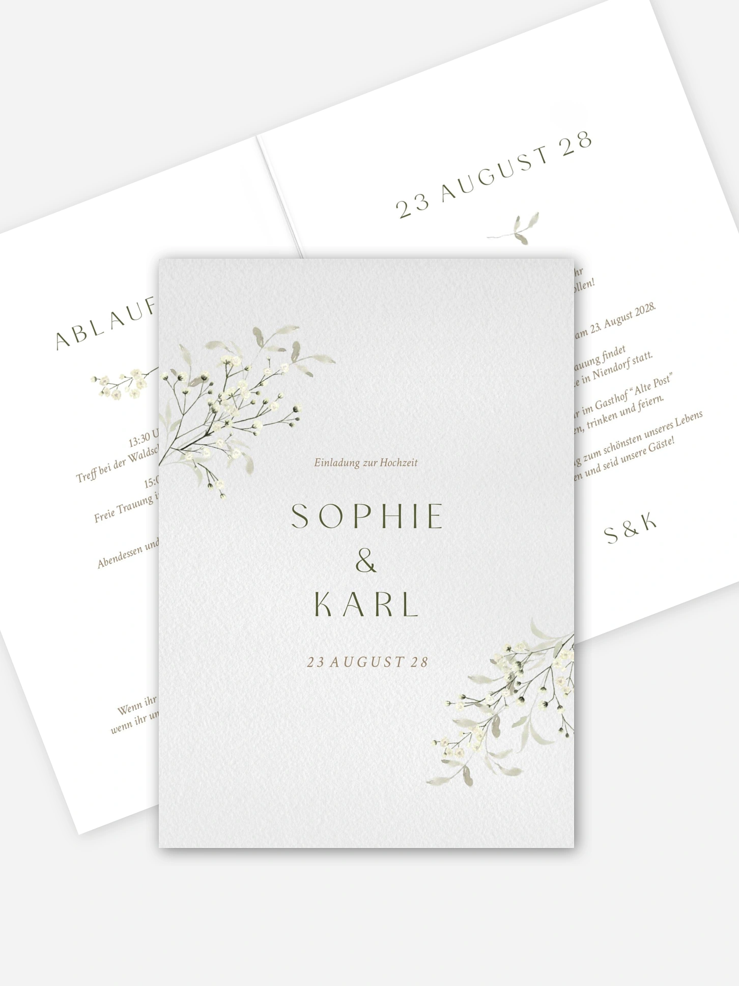 Hochzeitseinladung Love in Bloom
