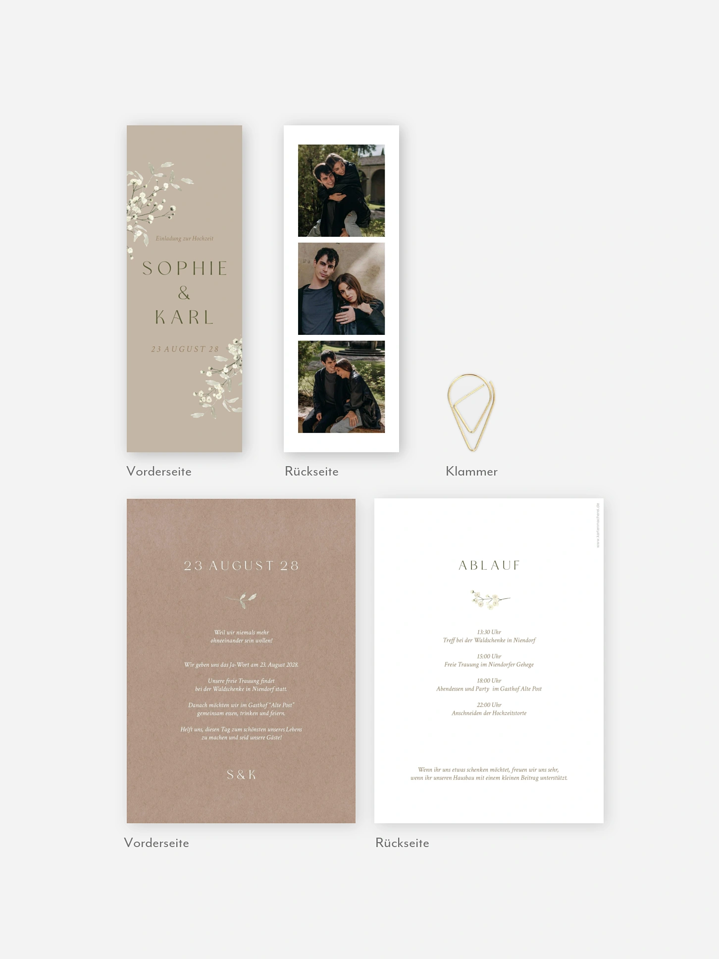 Hochzeitseinladung Love in Bloom