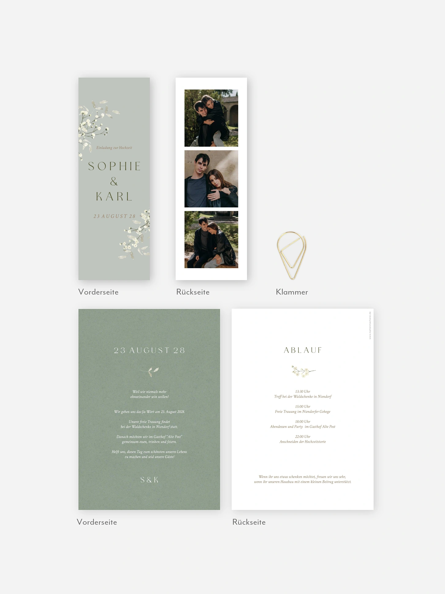 Hochzeitseinladung Love in Bloom