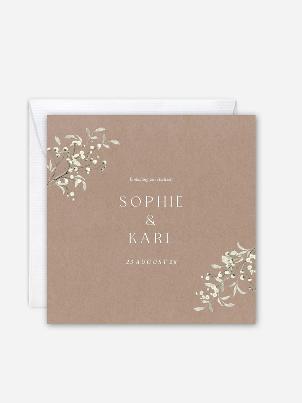 Hochzeitseinladung Love in Bloom