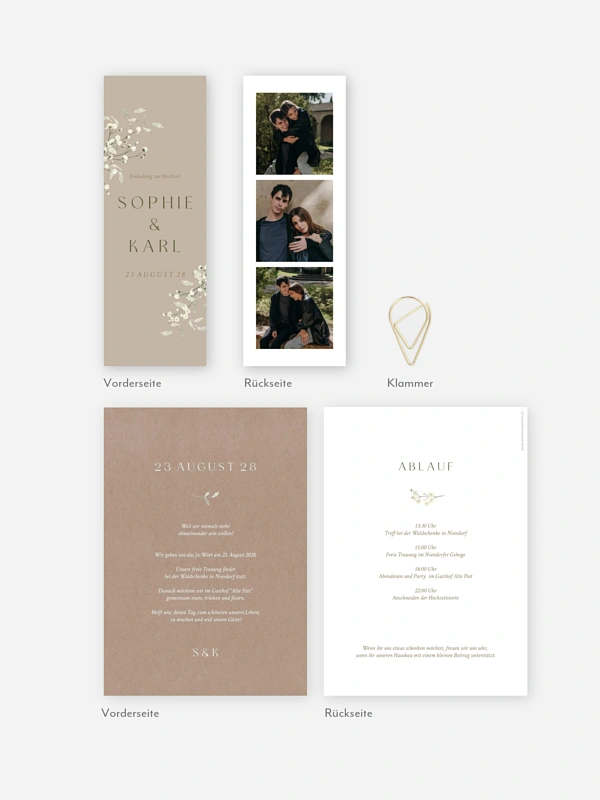 Hochzeitseinladung Love in Bloom