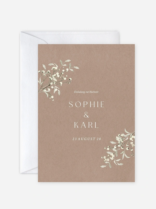Hochzeitseinladung Love in Bloom