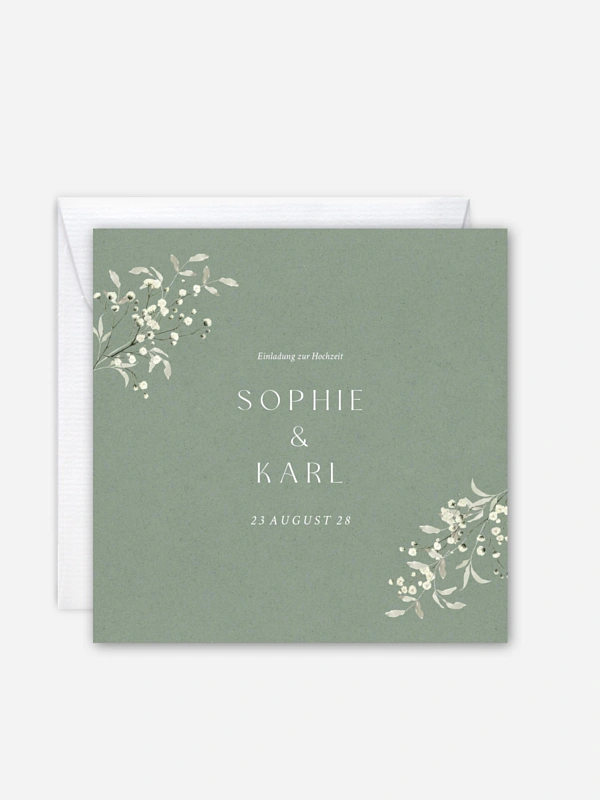 Hochzeitseinladung Love in Bloom