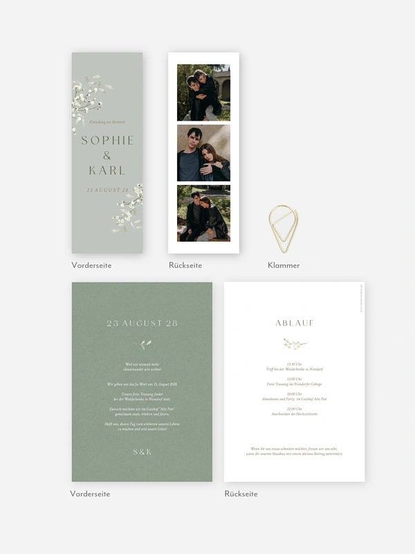Hochzeitseinladung Love in Bloom