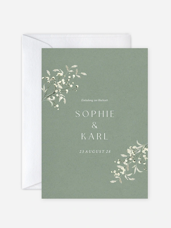Hochzeitseinladung Love in Bloom