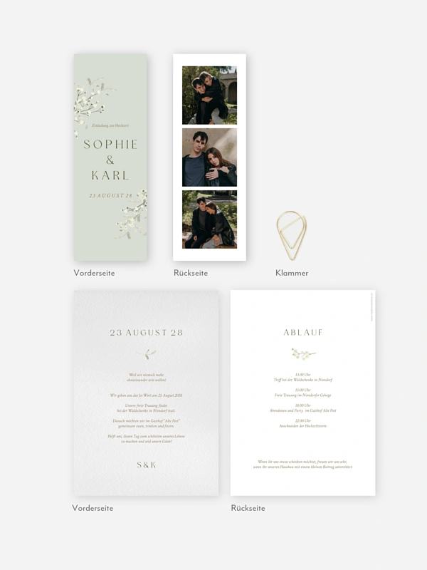 Hochzeitseinladung Love in Bloom